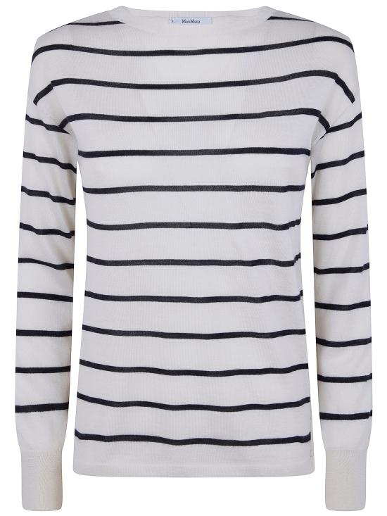 26SS 막스마라 스웨터 2611361038600 006 IVORY BLUE STRIPES