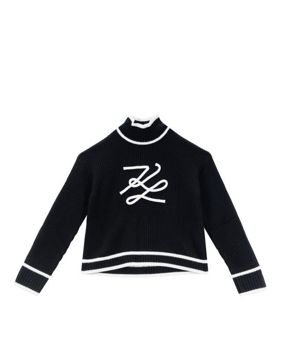 25FW 칼라거펠트 터틀넥 A4W18051 999 black NERO