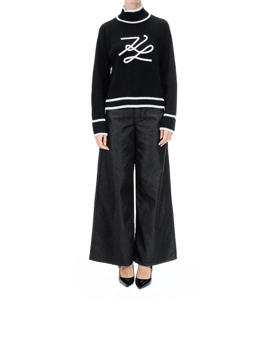 25FW 칼라거펠트 터틀넥 A4W18051 999 black NERO - KARL LAGERFELD