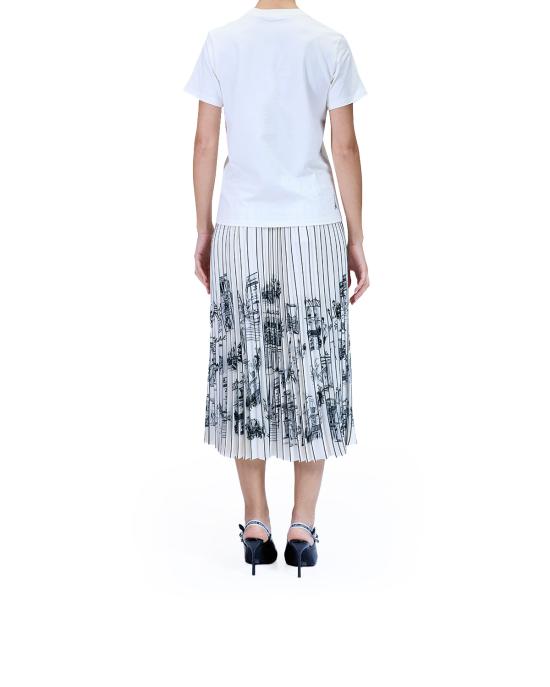 25FW 칼라거펠트 반팔 티셔츠 A4W17087 409 cannoli cream OFF WHITE - KARL LAGERFELD