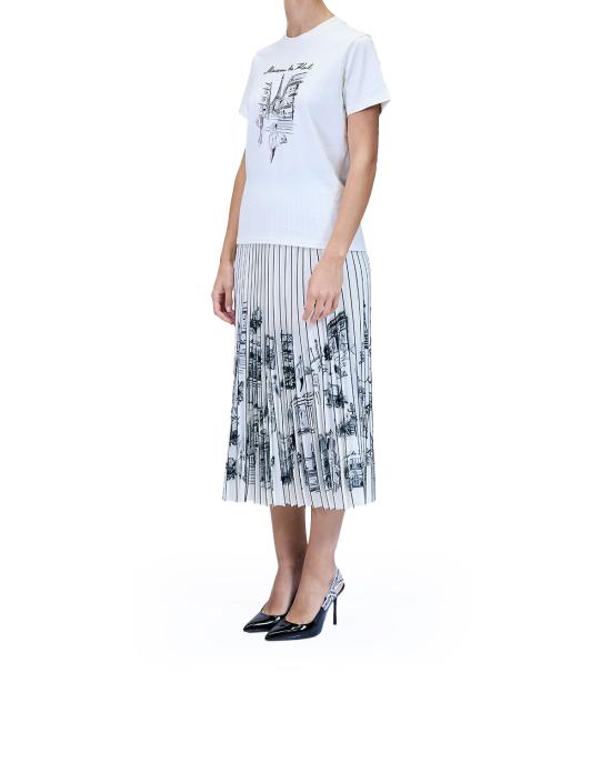 25FW 칼라거펠트 반팔 티셔츠 A4W17087 409 cannoli cream OFF WHITE - KARL LAGERFELD