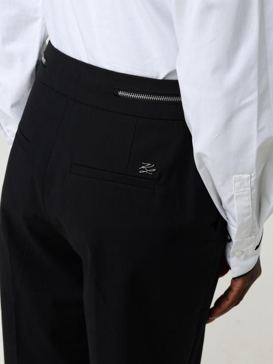 25FW 칼라거펠트 스트레이트 팬츠 A3W10099 999 black NERO - KARL LAGERFELD