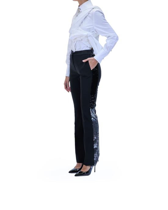 25FW 칼라거펠트 수트 팬츠 A4W10133 999 black NERO - KARL LAGERFELD