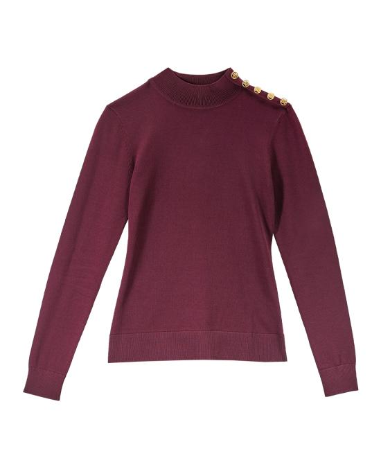 25FW 칼라거펠트 터틀넥 A4W18038 548 windsor burgundy BORDEAUX