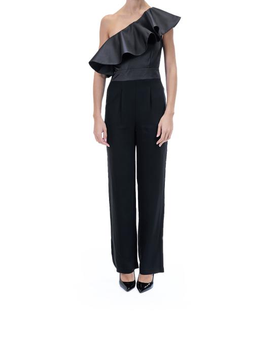 25FW 칼라거펠트 점프수트 A4W13040 999 black NERO - KARL LAGERFELD