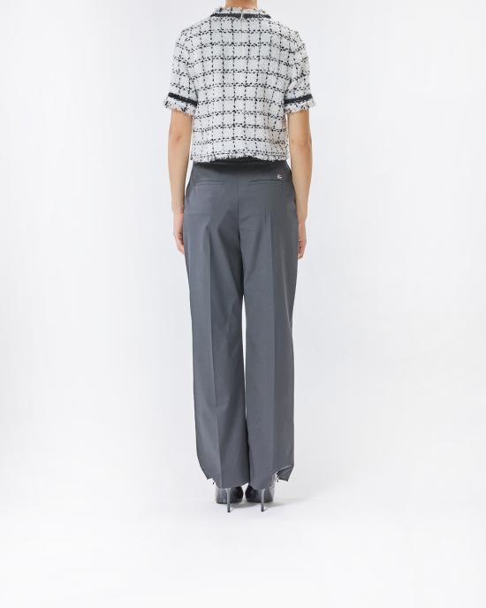 25FW 칼라거펠트 반팔 티셔츠 A3W11028 2DD BIANCO NERO - KARL LAGERFELD