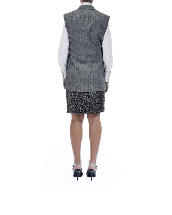 25FW 칼라거펠트 베스트 A4W14043 262 grey black GRIGIO MULTI - KARL LAGERFELD