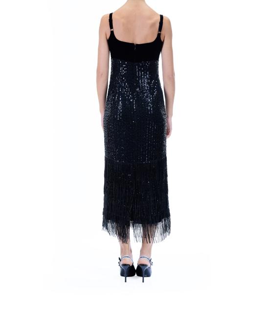 25FW 칼라거펠트 롱 원피스 A4W13043 999 black NERO - KARL LAGERFELD