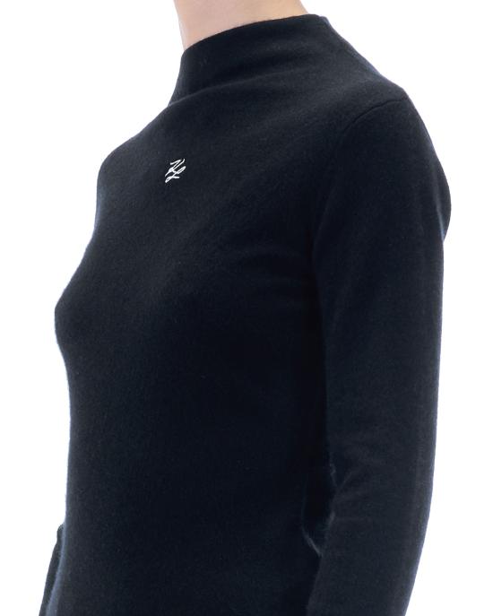 26SS 칼라거펠트 스웨터 A4W18042 999 black NERO - KARL LAGERFELD