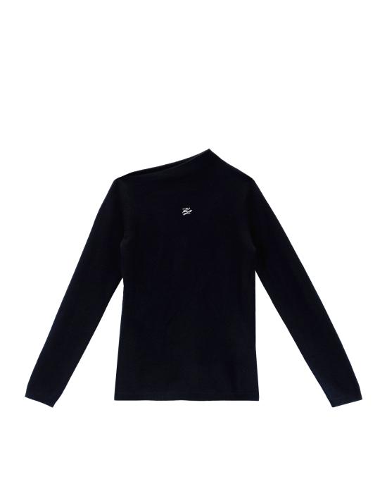 26SS 칼라거펠트 스웨터 A4W18042 999 black NERO