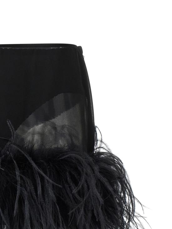 26SS 디 아티코 롱 스커트 260WCR00153100 Black - THE ATTICO