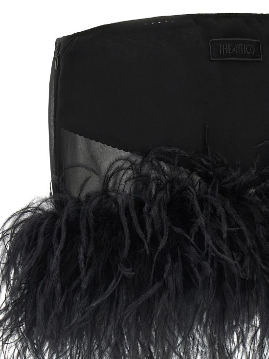 26SS 디 아티코 롱 스커트 260WCR00153100 Black - THE ATTICO