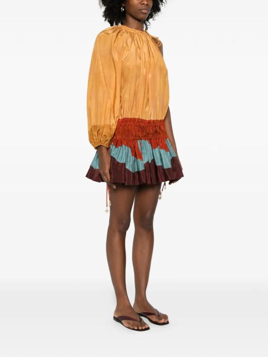 26SS 알레메 미디 원피스 6068DMULTI Orange - ALEMAIS