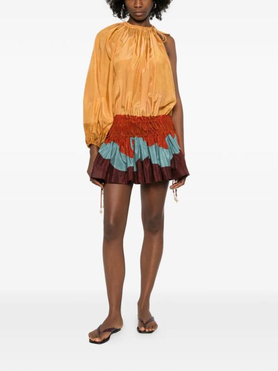 26SS 알레메 미디 원피스 6068DMULTI Orange - ALEMAIS