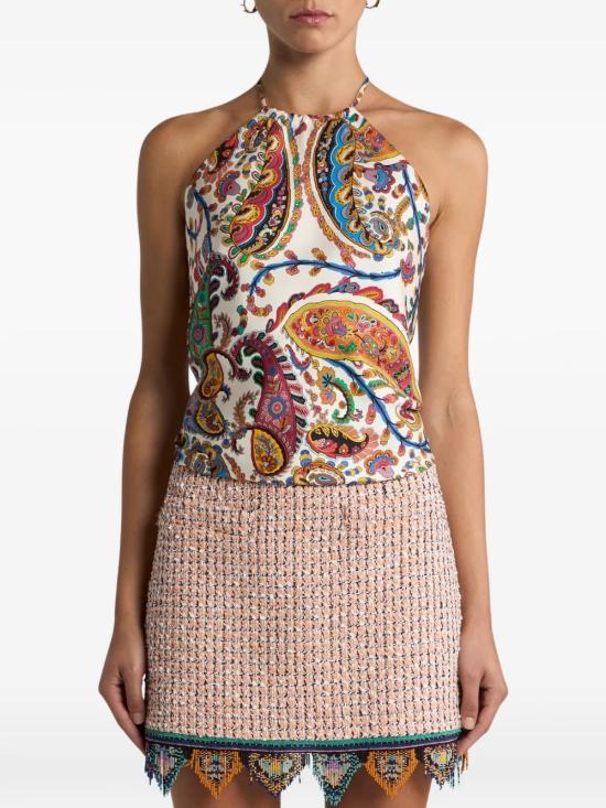 26SS 에트로 민소매 티셔츠 WRJA0147 AKF34X0801 White - ETRO