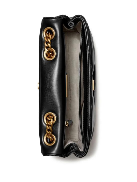26SS 토리버치 스몰 키라 다이아몬드 퀼트 컨버터블 숄더백 154706001 Black - TORY BURCH