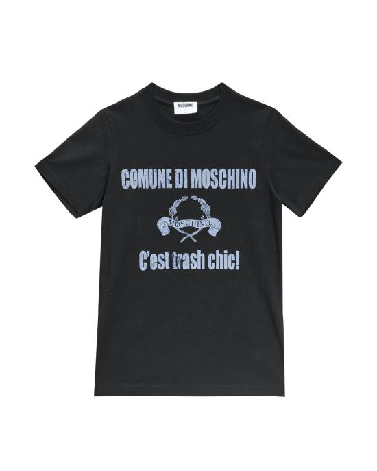 25FW 모스키노 반팔 티셔츠 0706 5441 1555 NERO