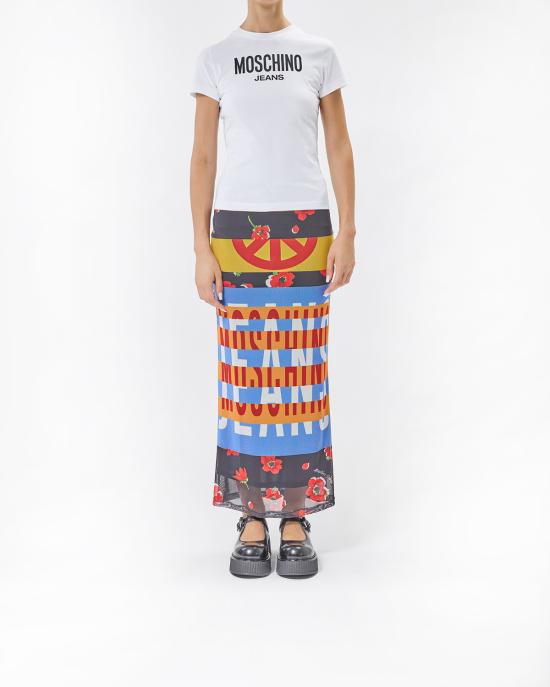 25FW 모스키노 반팔 티셔츠 0718 8236 7001 BIANCO - MOSCHINO