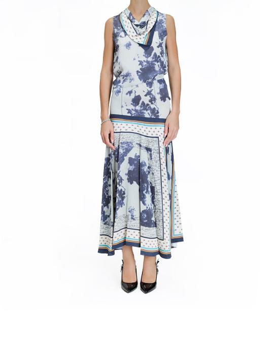 25FW 폴 스미스 미디 원피스 W1R 279D T11172 49 BLU MULTI - PAUL SMITH