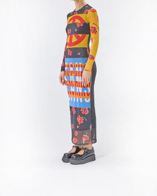 25FW 모스키노 롱 원피스 0465 8238 1888 MULTICOLOR - MOSCHINO