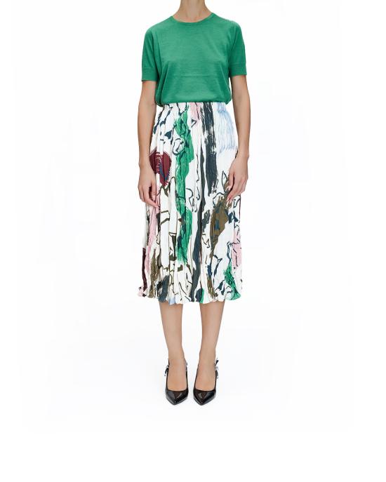 25FW 폴 스미스 미디 스커트 W1R 278S T11132 92 BIANCO MULTI - PAUL SMITH