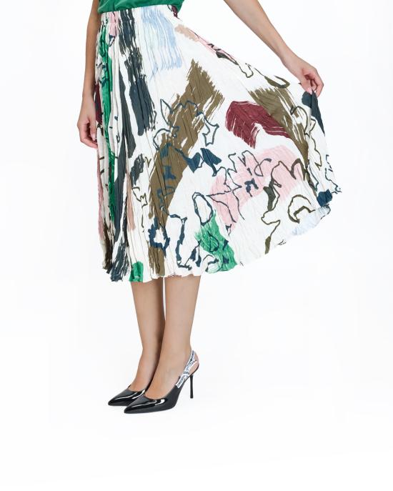 25FW 폴 스미스 미디 스커트 W1R 278S T11132 92 BIANCO MULTI - PAUL SMITH