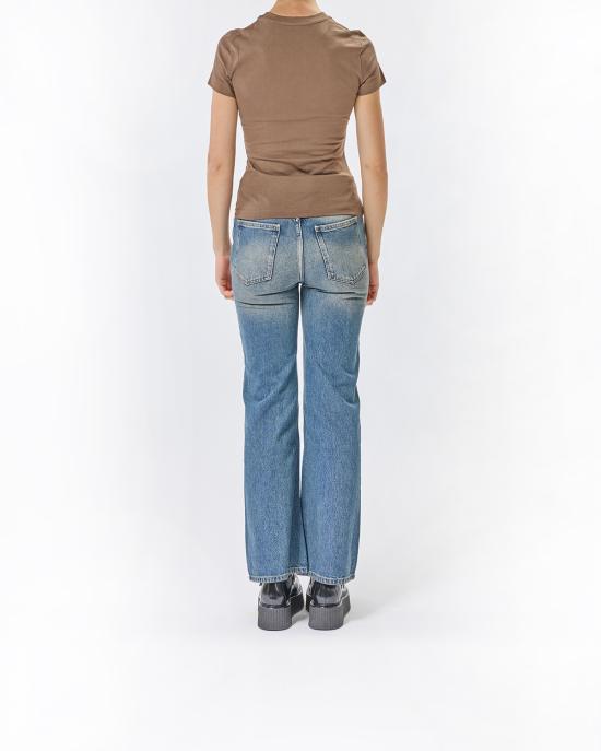 25FW 모스키노 반팔 티셔츠 0707 8236 1095 MARRONE - MOSCHINO