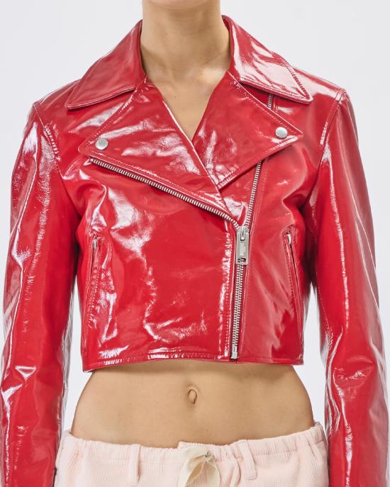 25FW 모스키노 가죽 자켓 3708 8215 0115 ROSSO - MOSCHINO