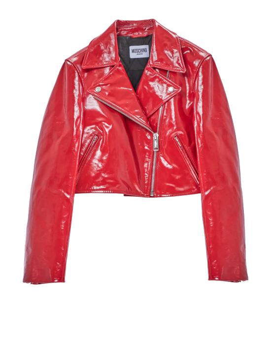 25FW 모스키노 가죽 자켓 3708 8215 0115 ROSSO