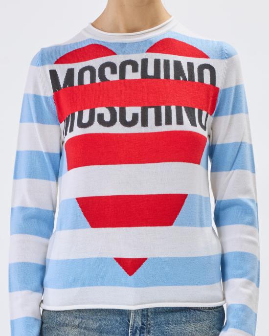 25FW 모스키노 스웨터 0934 8212 2305 fantasia azzurro MULTICOLOR - MOSCHINO