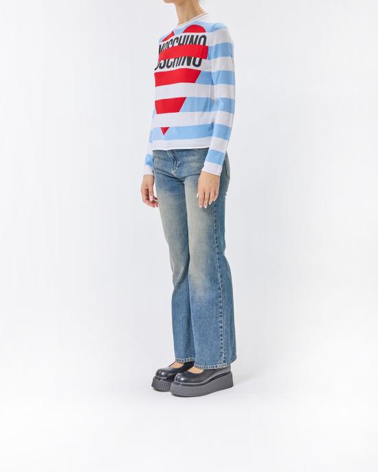 25FW 모스키노 스웨터 0934 8212 2305 fantasia azzurro MULTICOLOR - MOSCHINO