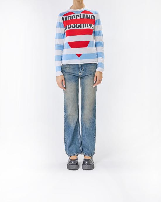 25FW 모스키노 스웨터 0934 8212 2305 fantasia azzurro MULTICOLOR - MOSCHINO