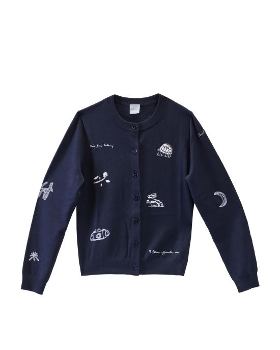 25FW 폴 스미스 가디건 W1R 639N T11189 49 BLU MULTI