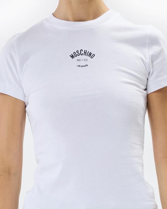 25FW 모스키노 반팔 티셔츠 0707 8236 1001 BIANCO - MOSCHINO