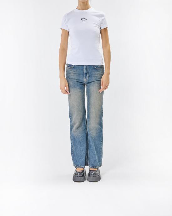 25FW 모스키노 반팔 티셔츠 0707 8236 1001 BIANCO - MOSCHINO