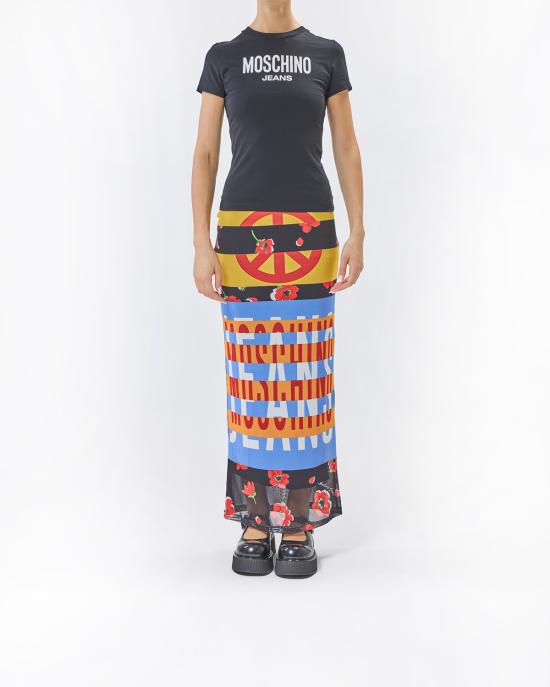 25FW 모스키노 반팔 티셔츠 0718 8236 7555 NERO - MOSCHINO