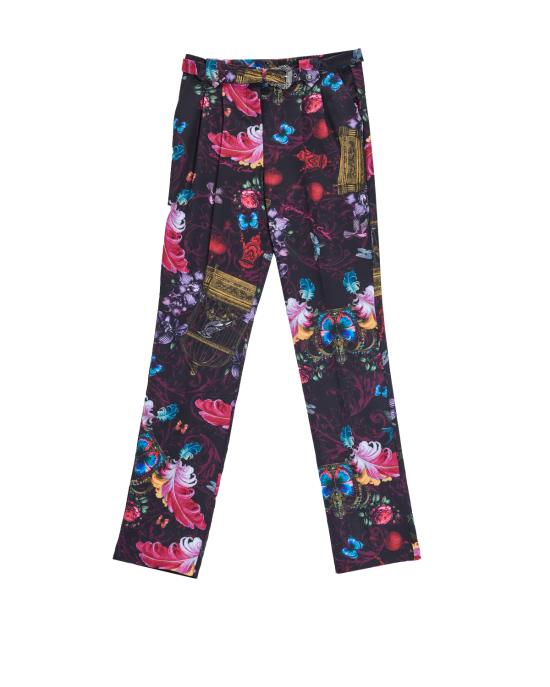 25FW 베르사체 수트 팬츠 79HAA111 NS697 MS3 NERO MULTI