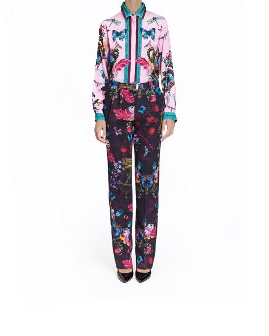 25FW 베르사체 수트 팬츠 79HAA111 NS697 MS3 NERO MULTI - VERSACE