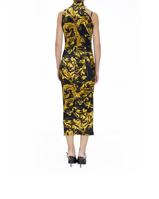 25FW 베르사체 롱 원피스 79HAO909 JS500 G89 NERO MULTI - VERSACE