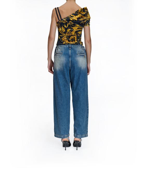 25FW 베르사체 민소매 티셔츠 79HAM616 JS508 G89 NERO MULTI - VERSACE