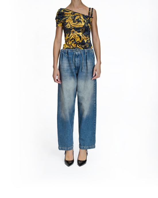 25FW 베르사체 민소매 티셔츠 79HAM616 JS508 G89 NERO MULTI - VERSACE