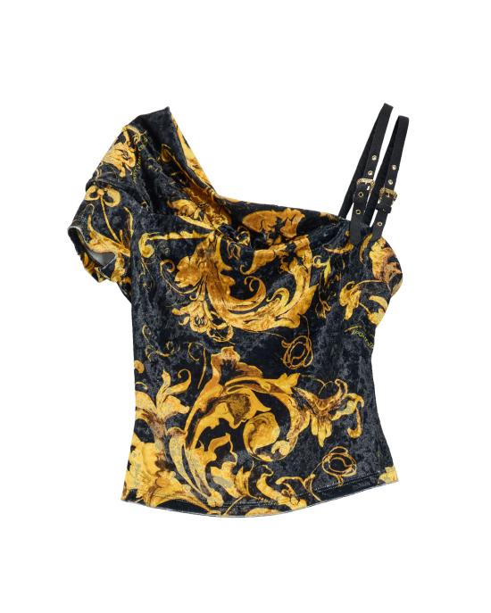 25FW 베르사체 민소매 티셔츠 79HAM616 JS508 G89 NERO MULTI