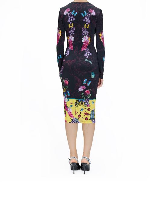 25FW 베르사체 롱 원피스 79HAO9P0 JS491 U39 MULTICOLOR - VERSACE