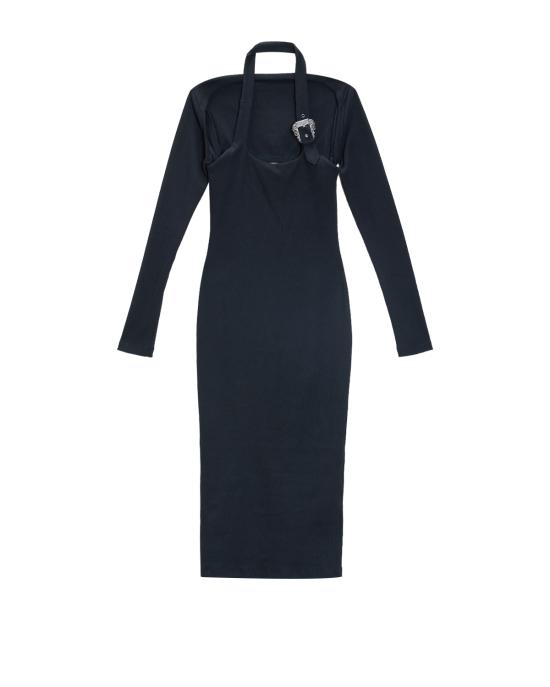 25FW 베르사체 롱 원피스 79HAO972 J0259 899 NERO