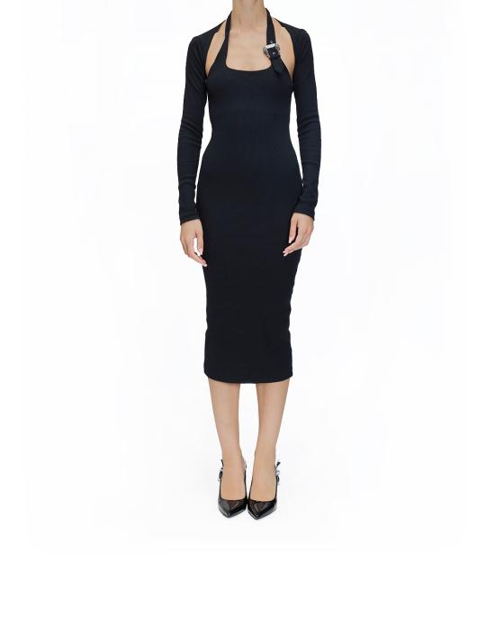 25FW 베르사체 롱 원피스 79HAO972 J0259 899 NERO - VERSACE