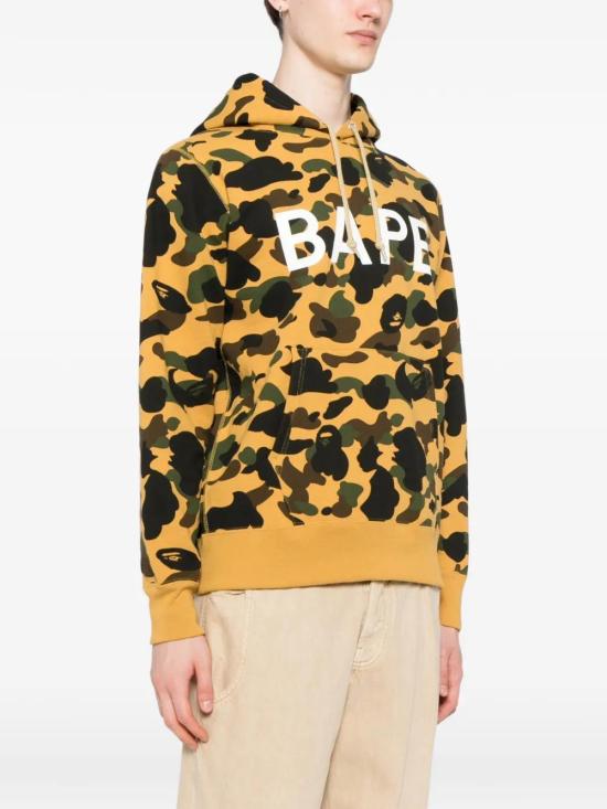  베이프 후드 티셔츠 001PPL801007MYEL YELLOW DOM - BAPE