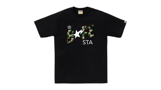  베이프 반팔 티셔츠 001TEL801008MBK0 BKXGR DOM