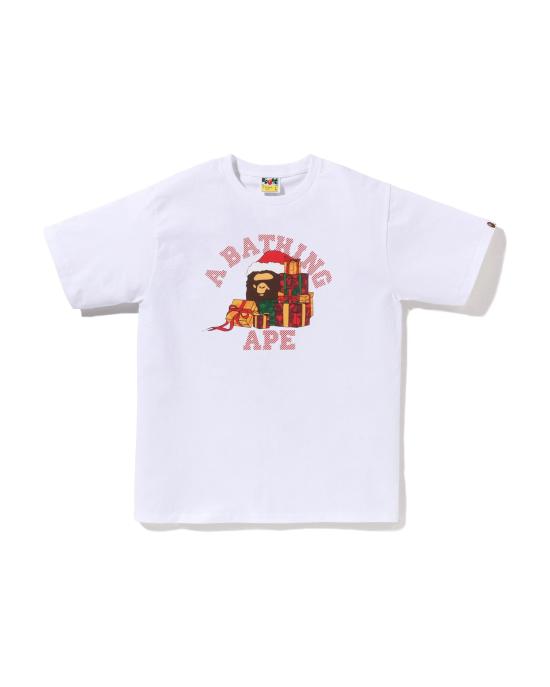  베이프 반팔 티셔츠 001TEL701008FWHT WHITE DOM