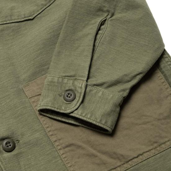  오어슬로우 긴팔 셔츠 오슬로 빈티지 워싱 4포켓 미군 - ORSLOW