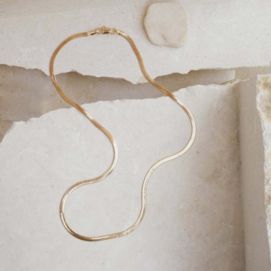  메이블앤모스 목걸이/팬던트 메이블 앤 모스 Mm Kay 헤링본 골드 목걸이